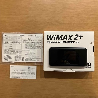 ファーウェイ(HUAWEI)のWiMAX2+ Speed Wi-Fi NEXT W06 ブラック×ブルー(PC周辺機器)