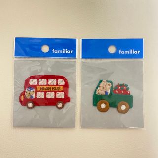 ファミリア(familiar)のファミリア　ワッペン　2個セット　アイロンワッペン　新品　(各種パーツ)