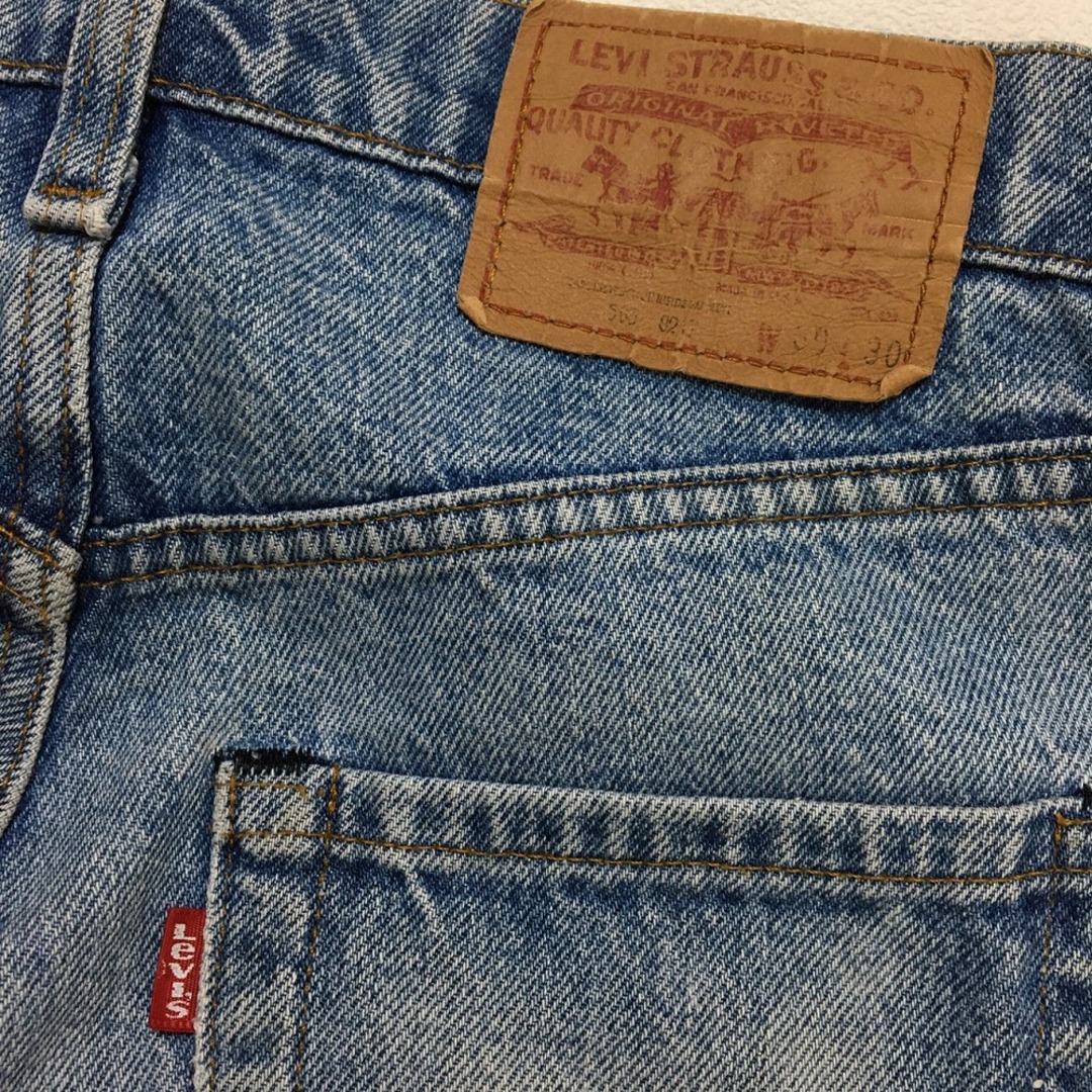 Levi's(リーバイス)のVINTAGE リーバイス/LEVI'S ＃505 デニム パンツ ジーンズ 実寸:W30 L29 ウォッシュ ブルー 黒カン ヒゲ【中古】中古 レディースのパンツ(その他)の商品写真