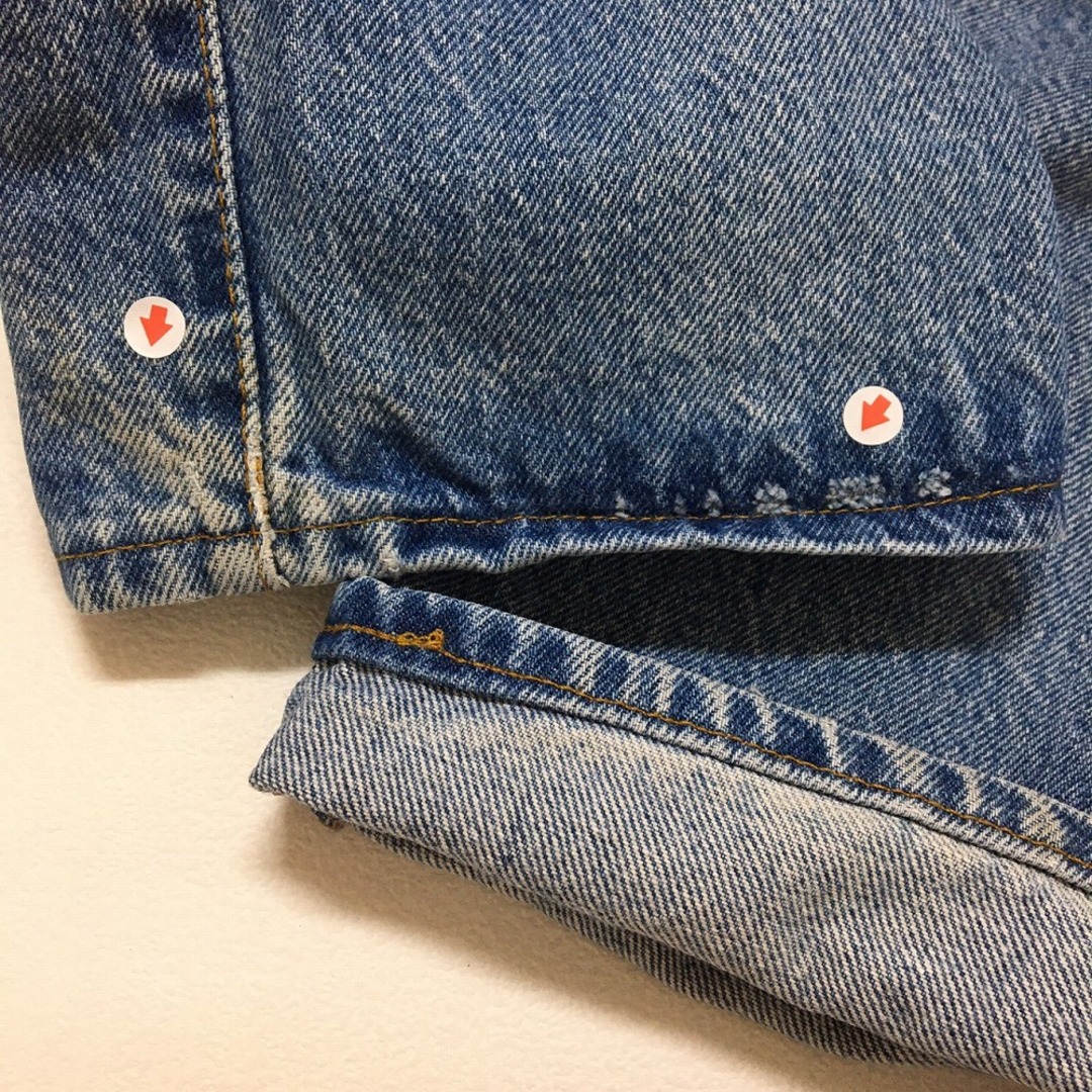 Levi's(リーバイス)のVINTAGE リーバイス/LEVI'S ＃505 デニム パンツ ジーンズ 実寸:W30 L29 ウォッシュ ブルー 黒カン ヒゲ【中古】中古 レディースのパンツ(その他)の商品写真