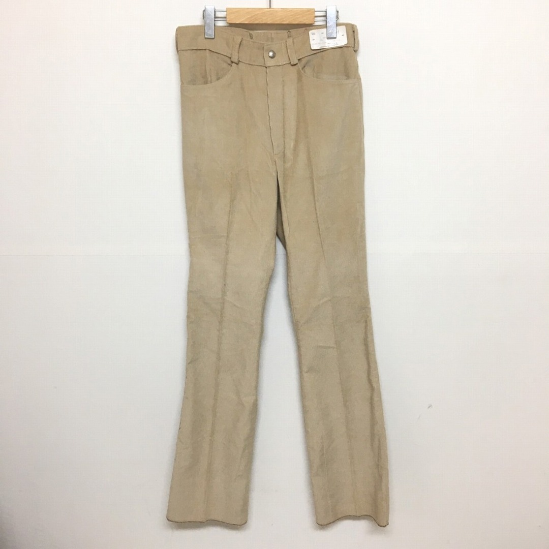 CONTUR SLACKS コーデュロイ ブーツカット フレア パンツ 実寸：W30 L35 ベージュ デッドストック Deadstock