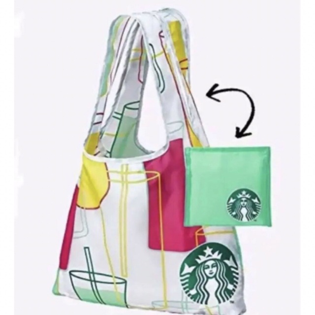 Starbucks(スターバックス)の【おまけ付】スターバックス Starbucks エコバッグ レディースのバッグ(エコバッグ)の商品写真