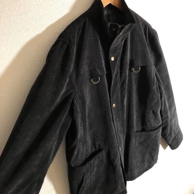 独特の上品 【ジャケット ブルゾン コーデュロイ シンプル ワントーン