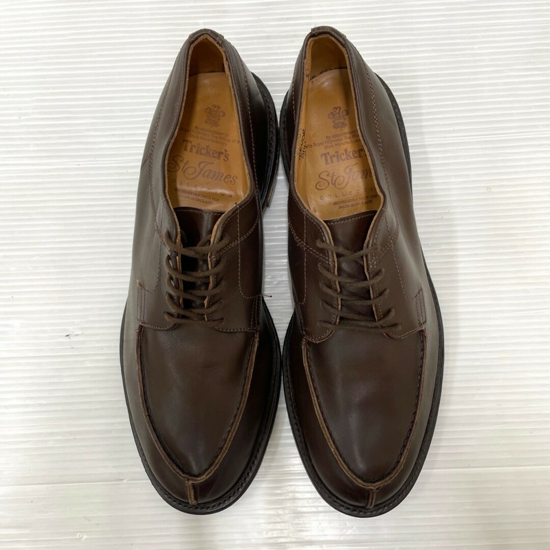 トリッカーズ Tricker's St James Collection レザー ドレスシューズ 外羽根 Uチップ サイズ：UK8 1/2 ダークブラウン MADE IN ENGLAND   mellow 1