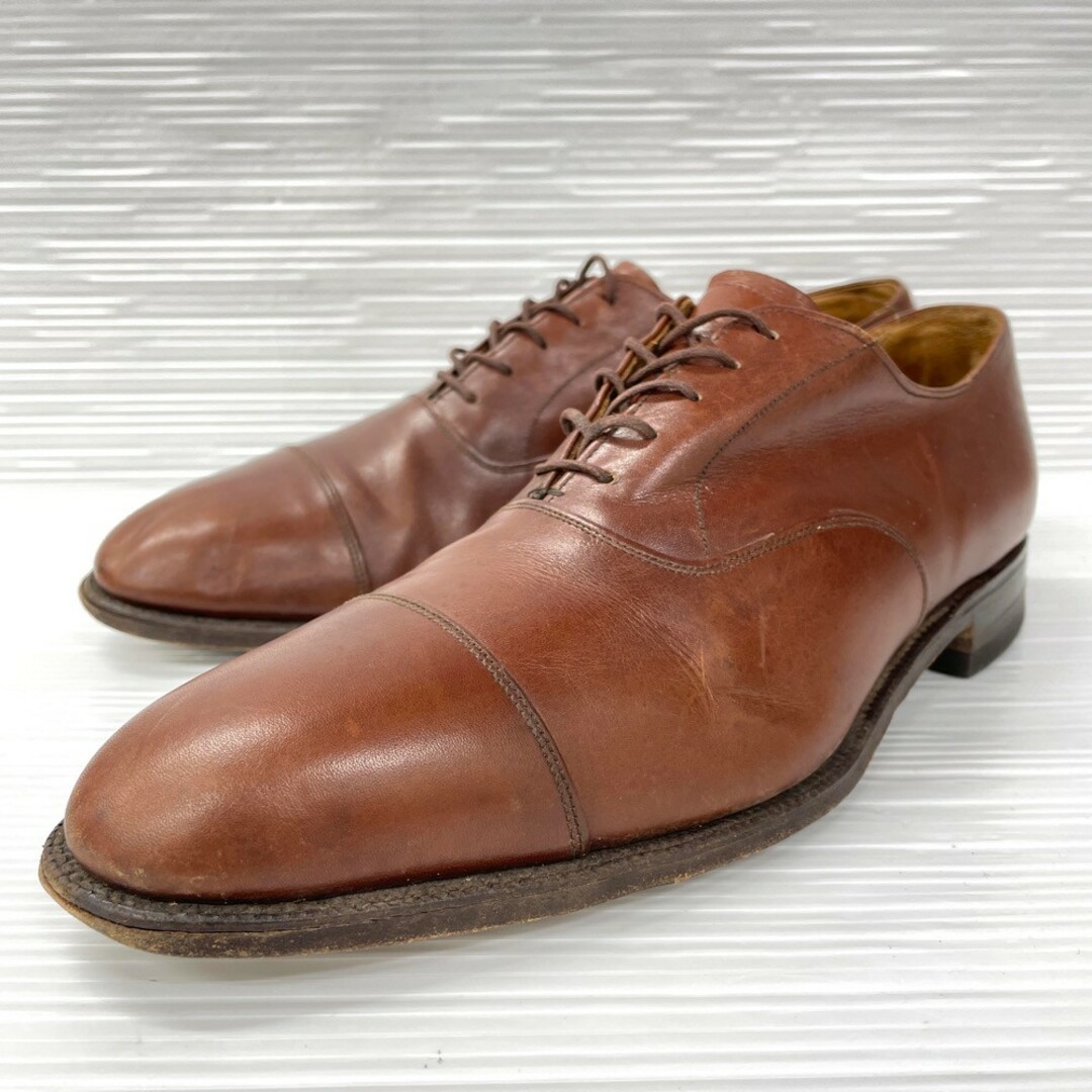 CHEANEY(チーニー)のチーニー ツイード CHEANEY  Tweed レザー ドレスシューズ 内羽根 ストレートチップ MADE IN ENGLAND サイズ：UK10 1/2 ブラウン系 【古着】古着 【中古】 中古 mellow S9827T メンズの靴/シューズ(ドレス/ビジネス)の商品写真