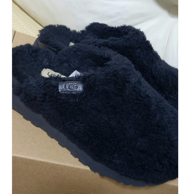 最終価格★ほぼ未使用★人気完売★UGG 超軽量厚底サンダル 黒 ブラック ボア