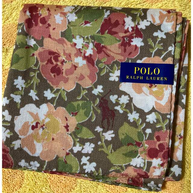 POLO RALPH LAUREN(ポロラルフローレン)のポロラルフローレン　ハンカチ　お花柄 レディースのファッション小物(ハンカチ)の商品写真