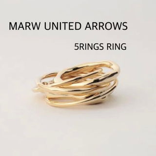 ユナイテッドアローズ(UNITED ARROWS)の■美品■ MARW UNITED ARROWS 5RINGS RING(リング(指輪))