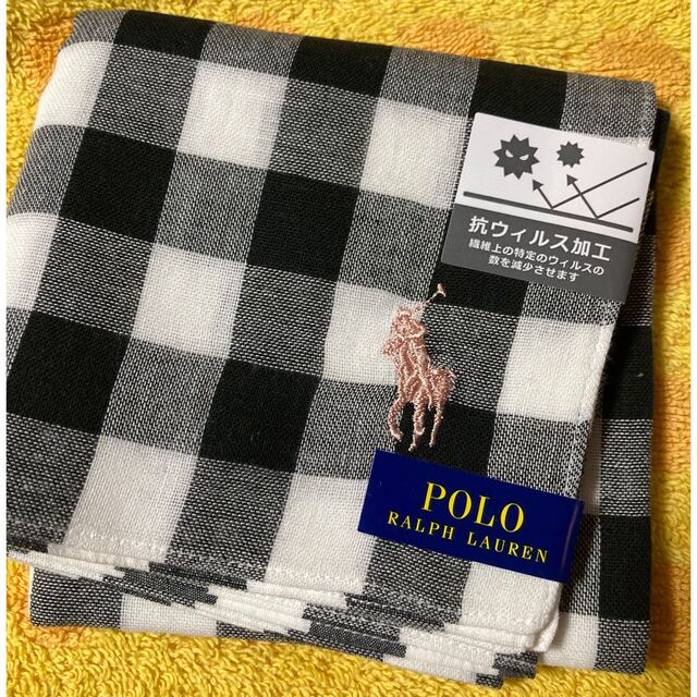 POLO RALPH LAUREN(ポロラルフローレン)のポロラルフローレン　ハンカチ　ギンガムチェックbl レディースのファッション小物(ハンカチ)の商品写真