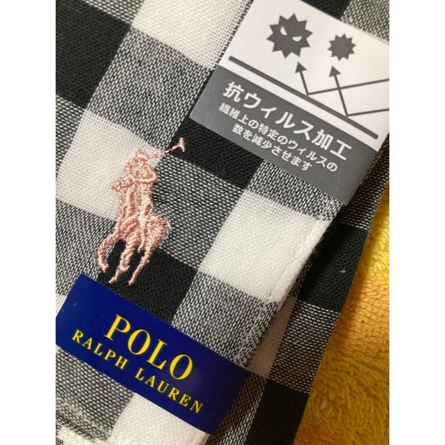 POLO RALPH LAUREN(ポロラルフローレン)のポロラルフローレン　ハンカチ　ギンガムチェックbl レディースのファッション小物(ハンカチ)の商品写真