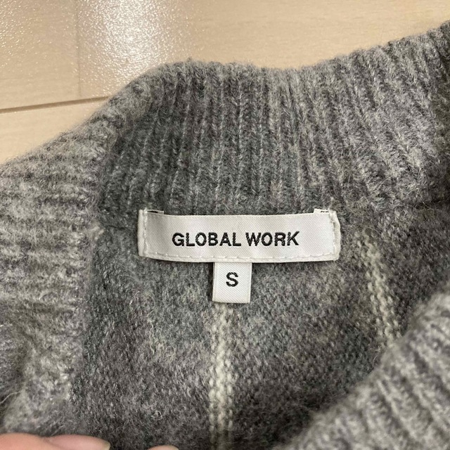 GLOBAL WORK(グローバルワーク)のGLOBAL WORK 薄手ニット　セーター　ジッパー付き　グローバルワーク レディースのトップス(ニット/セーター)の商品写真