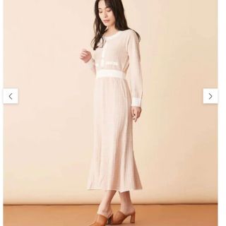 ジルスチュアート(JILLSTUART)のJILLSTUART ツイードニットマーメイドワンピース(ロングワンピース/マキシワンピース)