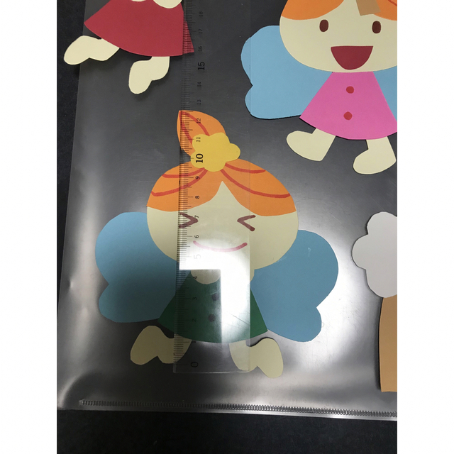1枚目全部セット 壁面 妖精 花 画用紙 飾り 保育園 子ども園　幼稚園 ハンドメイドのハンドメイド その他(その他)の商品写真
