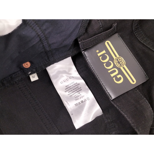 Gucci(グッチ)のGUCCI デニム パンツ ブラック コットン98％ ポリウレタン2％ メンズのパンツ(ワークパンツ/カーゴパンツ)の商品写真