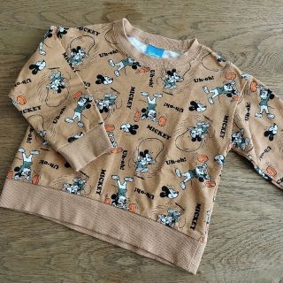 ディズニー(Disney)のバースデイ Disney ミッキー 長袖トップス トレーナー 100cm(Tシャツ/カットソー)