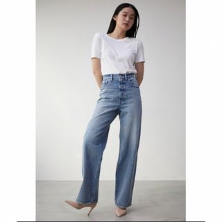 アズールバイマウジー(AZUL by moussy)のアズールバイマウジー　ハイウエスト デニム　デニムパンツ(デニム/ジーンズ)