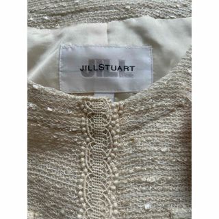 JILLSTUART ノーカラージャケット 白 フォーマル ジルスチュアート