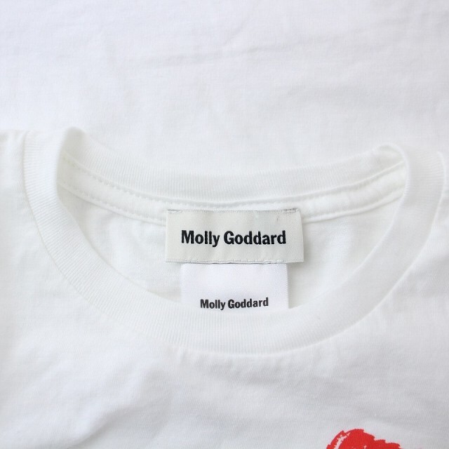 other(アザー)のMolly Goddard 22AW Tシャツ カットソー 半袖 プリント 白 レディースのトップス(Tシャツ(半袖/袖なし))の商品写真