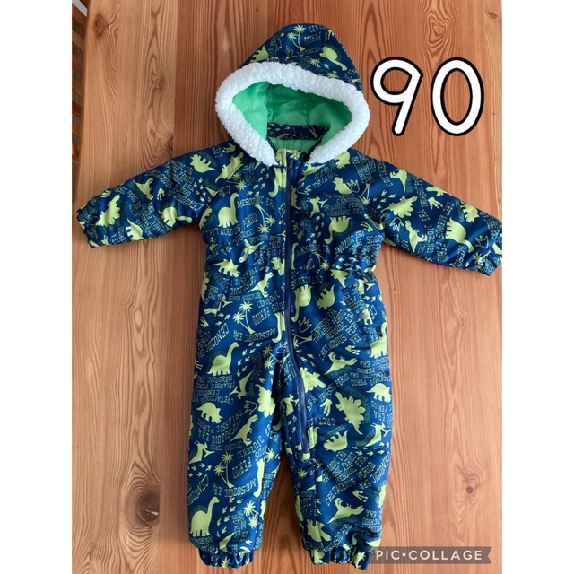 恐竜柄ジャンプスーツ（子供用）90cm キッズ/ベビー/マタニティのキッズ服男の子用(90cm~)(その他)の商品写真