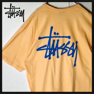 ステューシー(STUSSY)の【超人気】ステューシー ストックロゴ 両面プリント ゆるだぼ Lサイズ Tシャツ(Tシャツ/カットソー(半袖/袖なし))