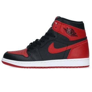 ナイキ(NIKE)のナイキ AIR JORDAN 1 RETRO HIGH OG BANNED 555088-001 エアジョーダン1レトロハイオージーバンドスニーカー  メンズ 27.5cm(スニーカー)