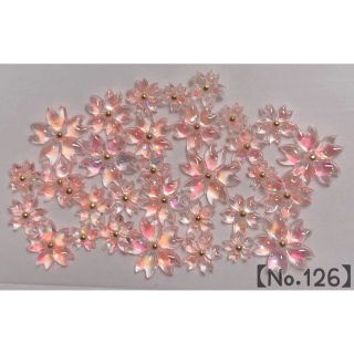 No.126 桜 ぷっくり 3Ｄ ネイル 封入 ハンドメイド(ネイル用品)