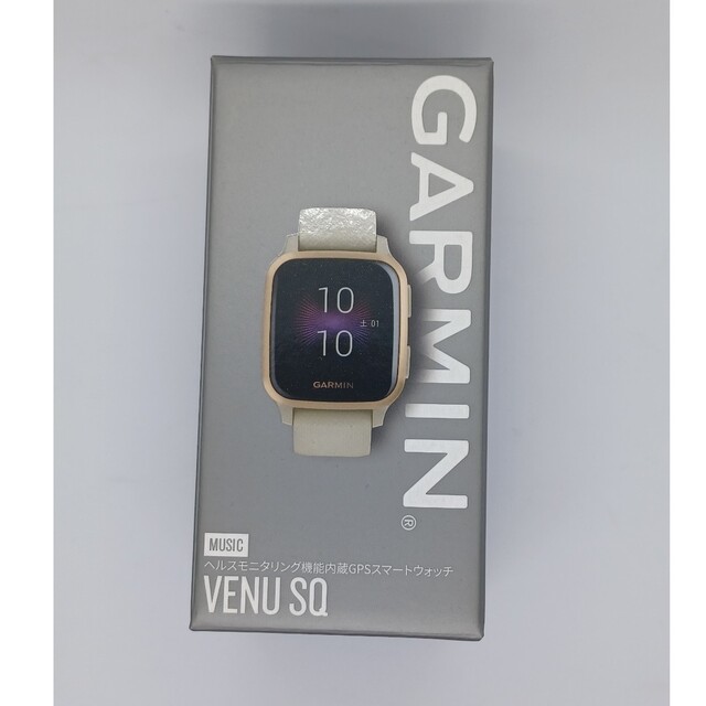 GARMIN(ガーミン)の1日のみ着用美品★ガーミン　GARMIN VENU SQ MUSIC ゴールド スポーツ/アウトドアのトレーニング/エクササイズ(トレーニング用品)の商品写真