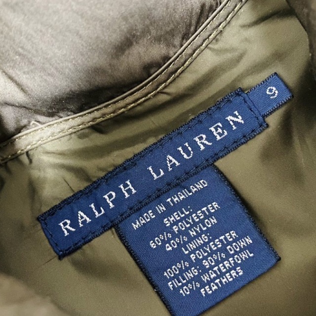 POLO RALPH LAUREN(ポロラルフローレン)のラルフローレン ラルフ　ダウン　ベスト　羊革　バックル ダウンベスト ベルト レディースのジャケット/アウター(ダウンベスト)の商品写真