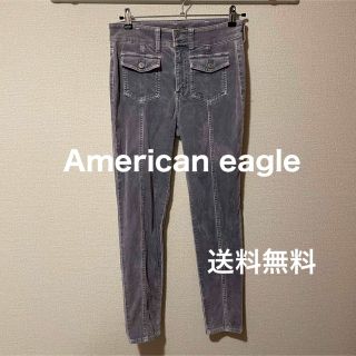 アメリカンイーグル(American Eagle)のアメリカンイーグル　パンツ　M パープル(デニム/ジーンズ)