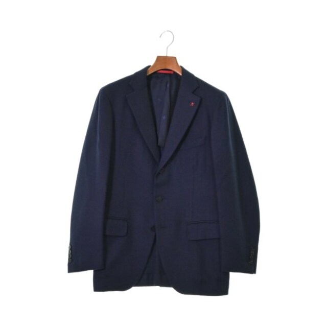 ISAIA イサイア テーラードジャケット 46(M位) 紺なし生地の厚さ