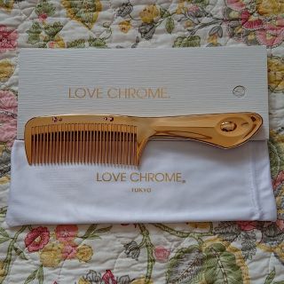 ラブクロム(LOVE CHROME)のラブクロム コーム 24K GPテツキ プレシオサ ゴールド  クリスタルガラス(ヘアブラシ/クシ)