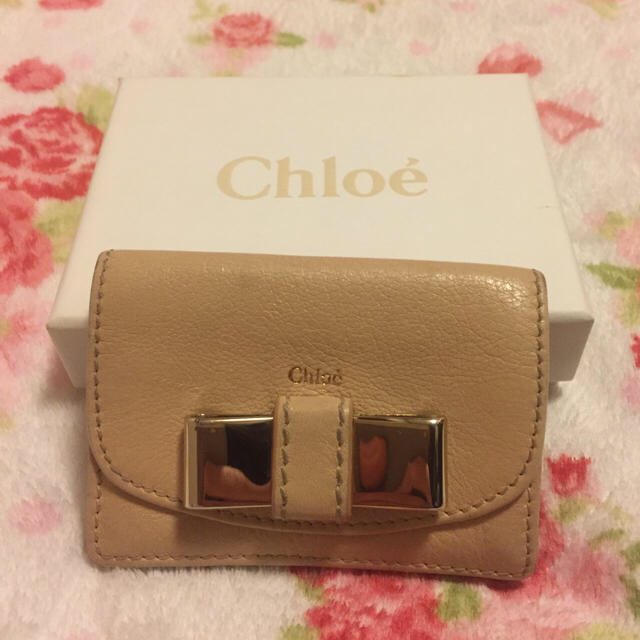 Chloe(クロエ)のchloe カードケース リリーリボン レディースのファッション小物(名刺入れ/定期入れ)の商品写真