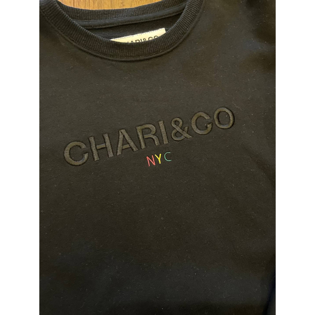 ☆美品☆ CHARI&CO チャリアンドコー クルーネックスウェット 黒ブラック メンズのトップス(スウェット)の商品写真