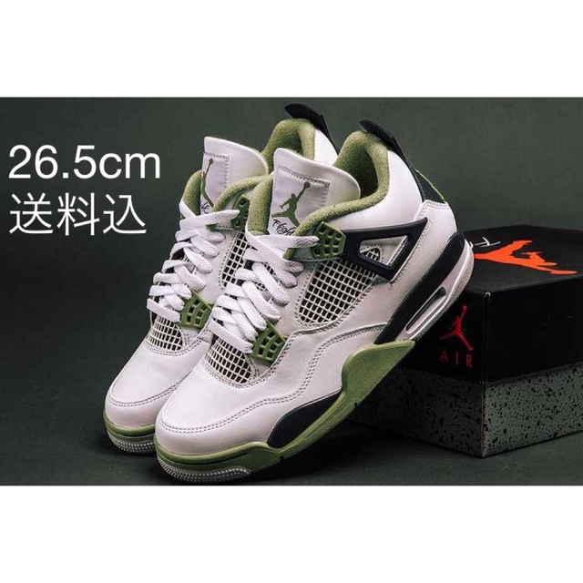 Nike WMNS Air Jordan 4 Oil Green 26.5cm