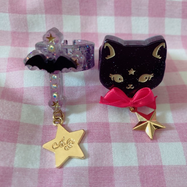 Angelic Pretty(アンジェリックプリティー)のAngelic Pretty Milky Cat Dream Bat Cross レディースのアクセサリー(リング(指輪))の商品写真