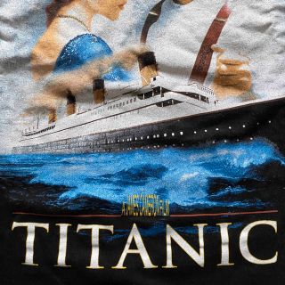 【美品】Titanic Promo Tee L タイタニック 黒 Tシャツ