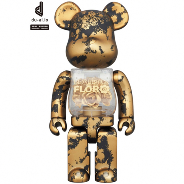 BE@RBRICK FLOR@ GOLD 400%