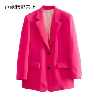 🤍2月新作👢10563◆pink ピンク テーラードジャケット ブレザー (テーラードジャケット)