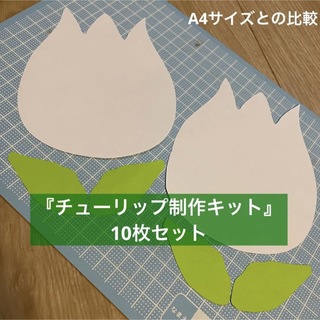 『チューリップ制作キット』１０枚セット(型紙/パターン)