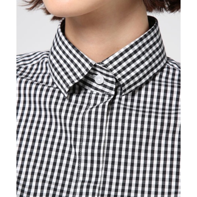 NARACAMICIE(ナラカミーチェ)のギンガムチェック半袖シャツ レディースのトップス(シャツ/ブラウス(半袖/袖なし))の商品写真