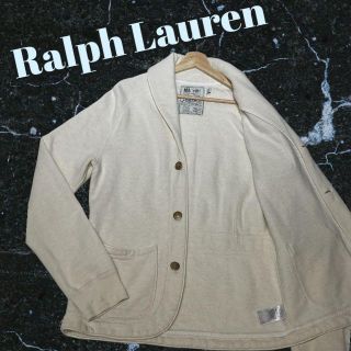 ポロラルフローレン(POLO RALPH LAUREN)の希少カラー　ラルフローレン ショールカラー スウェットジャケット M 金ボタン(テーラードジャケット)