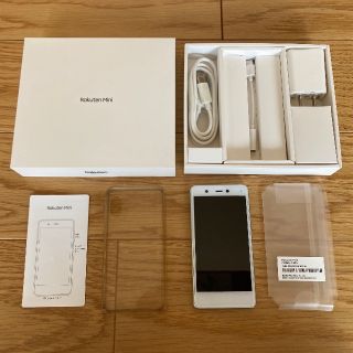 ラクテン(Rakuten)のRakuten mini c330 クールホワイト　SIMフリー　初期ロット(スマートフォン本体)