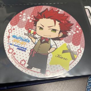 【初期グッズ】あんスタ　紅月　鬼龍紅郎　アニメイトカフェ　コースター(キャラクターグッズ)