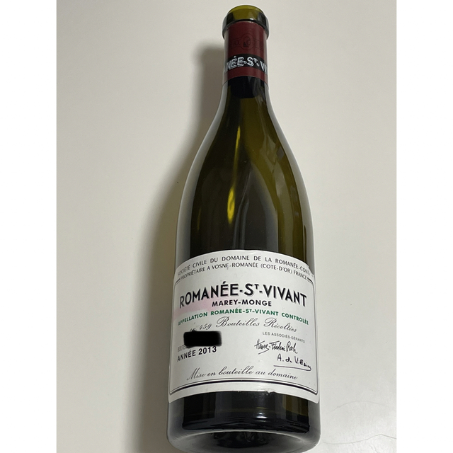 Romanee St.Vivant (DRC) 2013年 空瓶 食品/飲料/酒の酒(ワイン)の商品写真