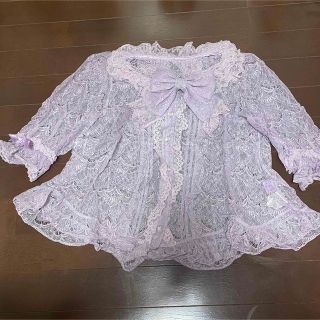 アンジェリックプリティー(Angelic Pretty)のロリータ ブラウスセット Angelic Pretty レース シースルー(シャツ/ブラウス(半袖/袖なし))