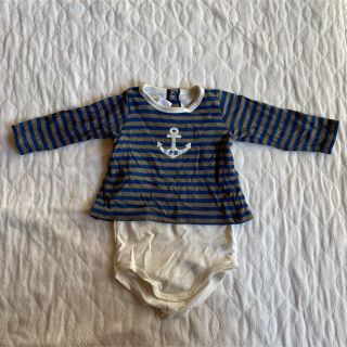 プチバトー(PETIT BATEAU)のプチバドー6m67cm 長袖ボーダー(シャツ/カットソー)