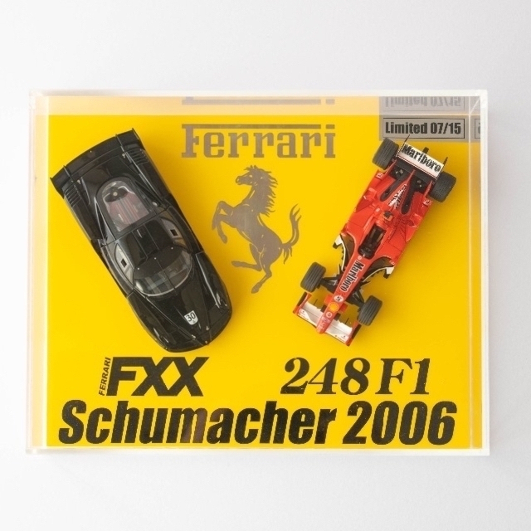 Ferrari(フェラーリ)の【絶版限定15台】フェラーリ248F1、FXXセット　シューマッハferrari エンタメ/ホビーのおもちゃ/ぬいぐるみ(ミニカー)の商品写真