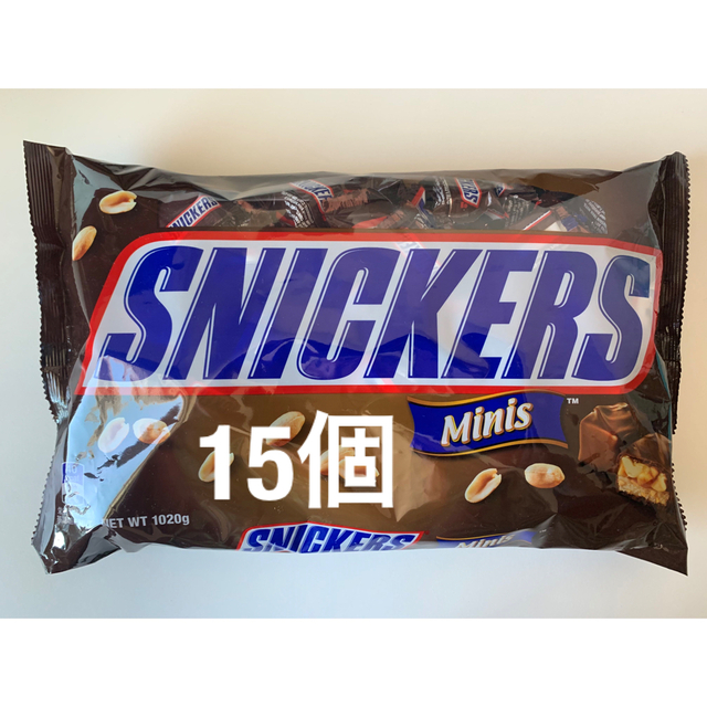 SNICKERS スニッカーズ 小分け 15個　コストコ 食品/飲料/酒の食品(菓子/デザート)の商品写真