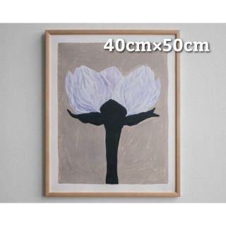 北欧 アートポスター ウメバチソウの花 40×50 インテリア  絵画 壁画(絵画/タペストリー)