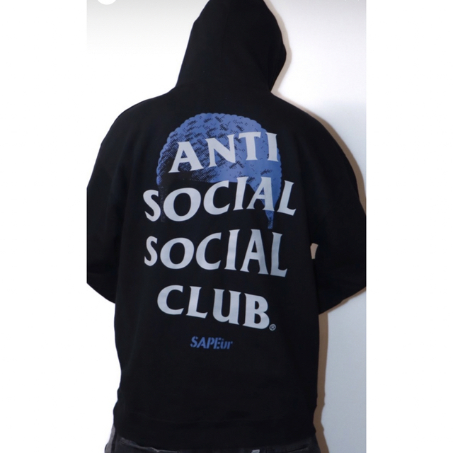 トップスL SAPEur Anti Social Social Club パーカー